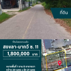 1.8 ลบ ที่ดินในซอย เกาะถ้ำ